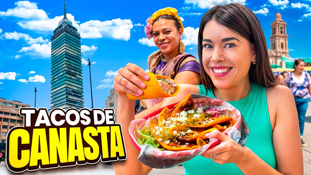 Los MEJORES TACOS de CANASTA del CENTRO HISTÓRICO | MÉXICO 🇲🇽 | 4k