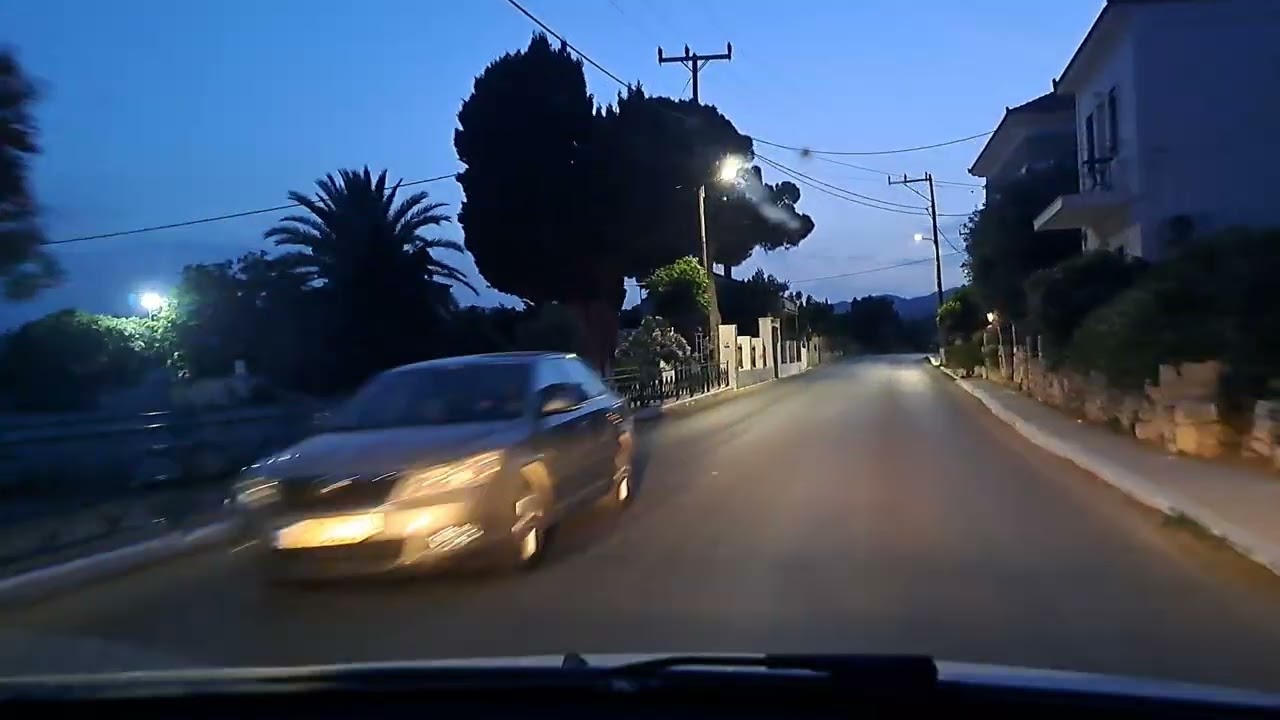 Σάμος όταν πέφτει η νύχτα διαδρομή Πυθαγόρειο Χώρα περί Σύρου