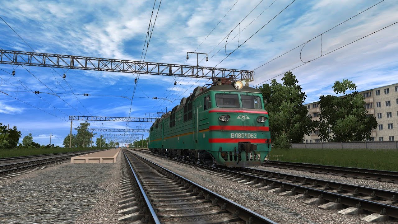 Запуск ВЛ80Т-1062 в Trainz 2012