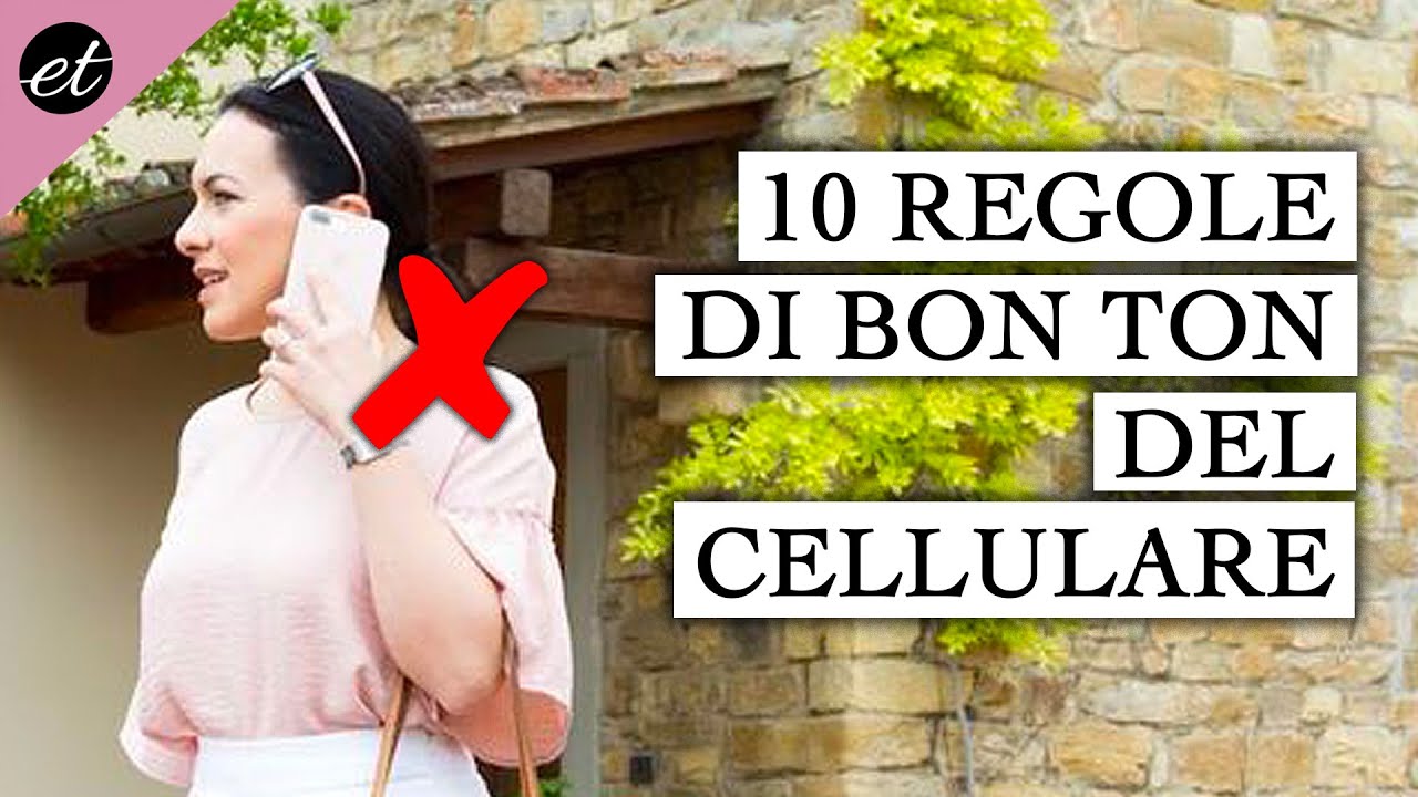 10 REGOLE DI BON TON DEL CELLULARE