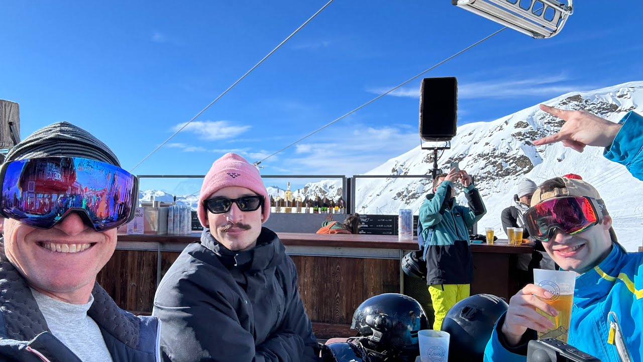 Courchevel to Val Thorens and Party at La Folie Douce , Val Thorens