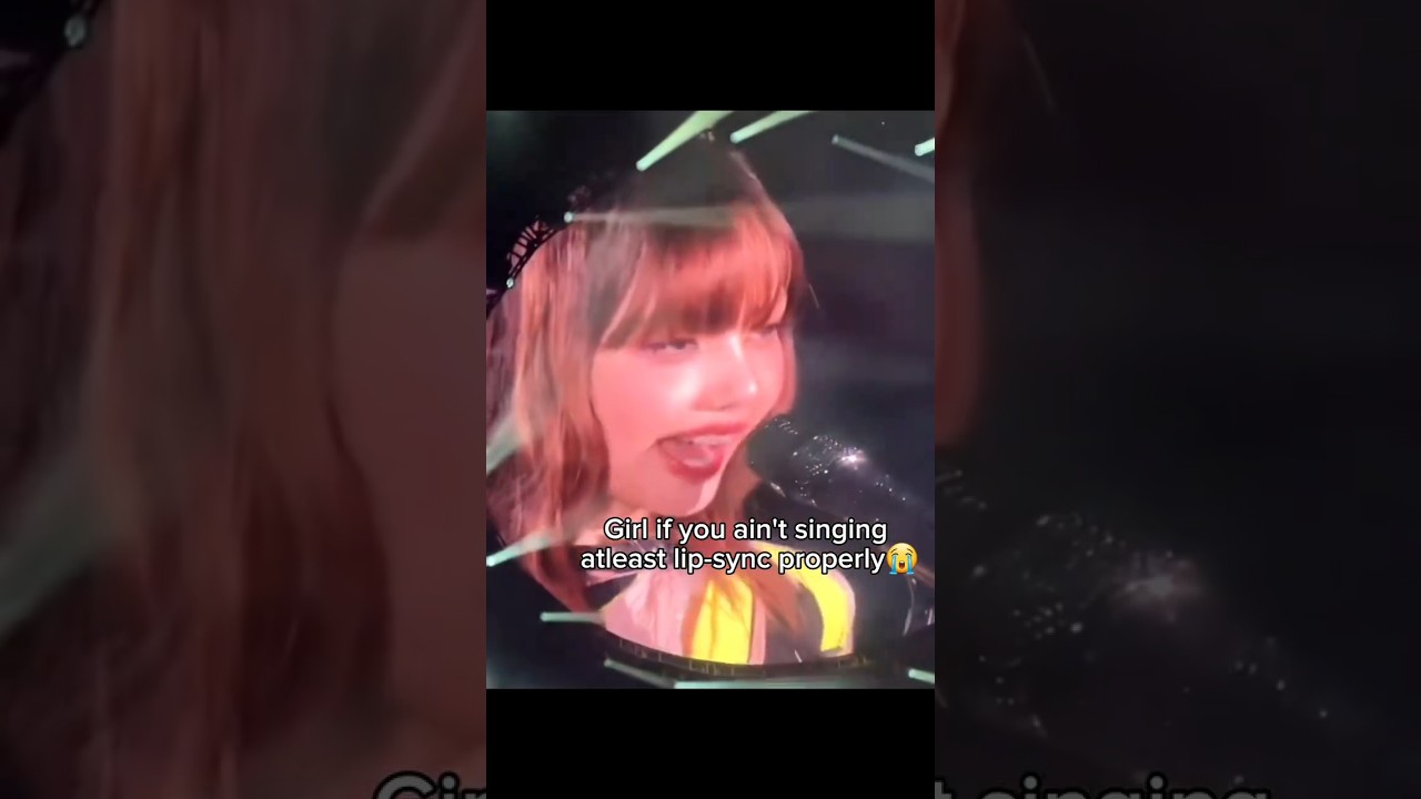 atp she can't even lip-sync😭😭 #lisa #blackpink #kpop #kpopedit  #moonlight #rockstar