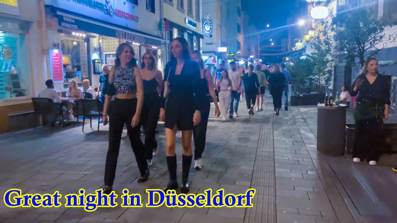 Great night in dusseldorf { Dusseldorf nightlife ] dusseldorf walking tour