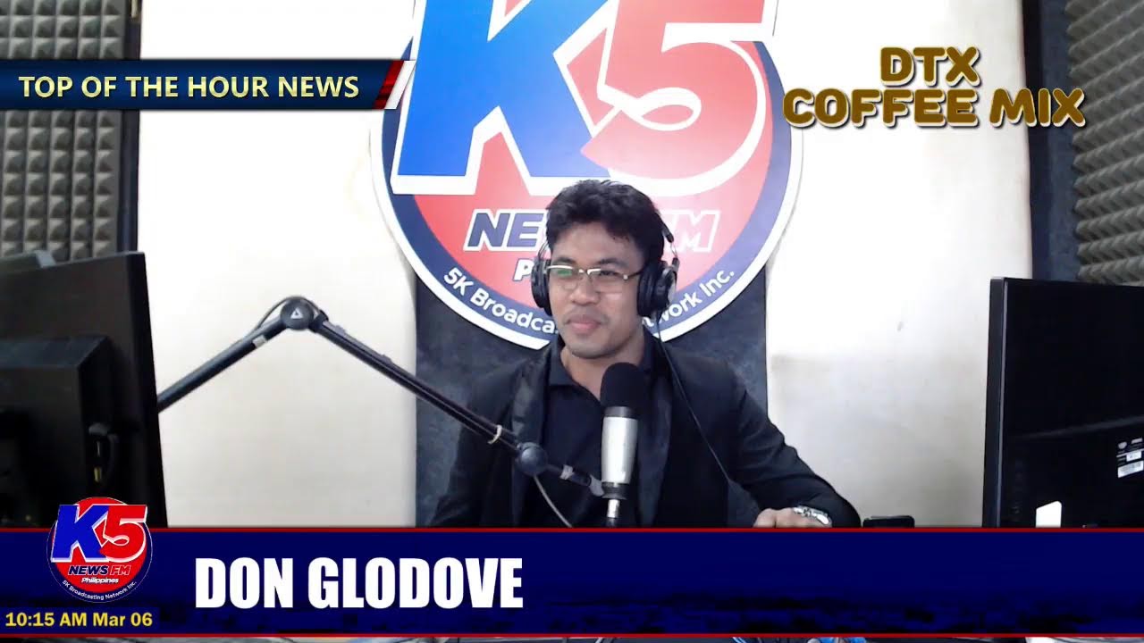 K5 News FM Bayawan Digital News Live Stream | Top of the News hosted by Don Glodove