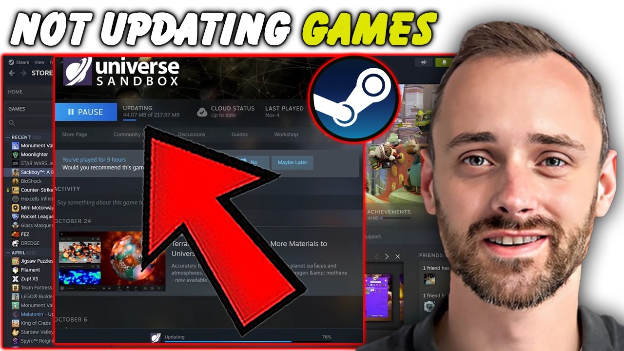 Downloads Stuck? Fix Steam Not Updating Games (2026)