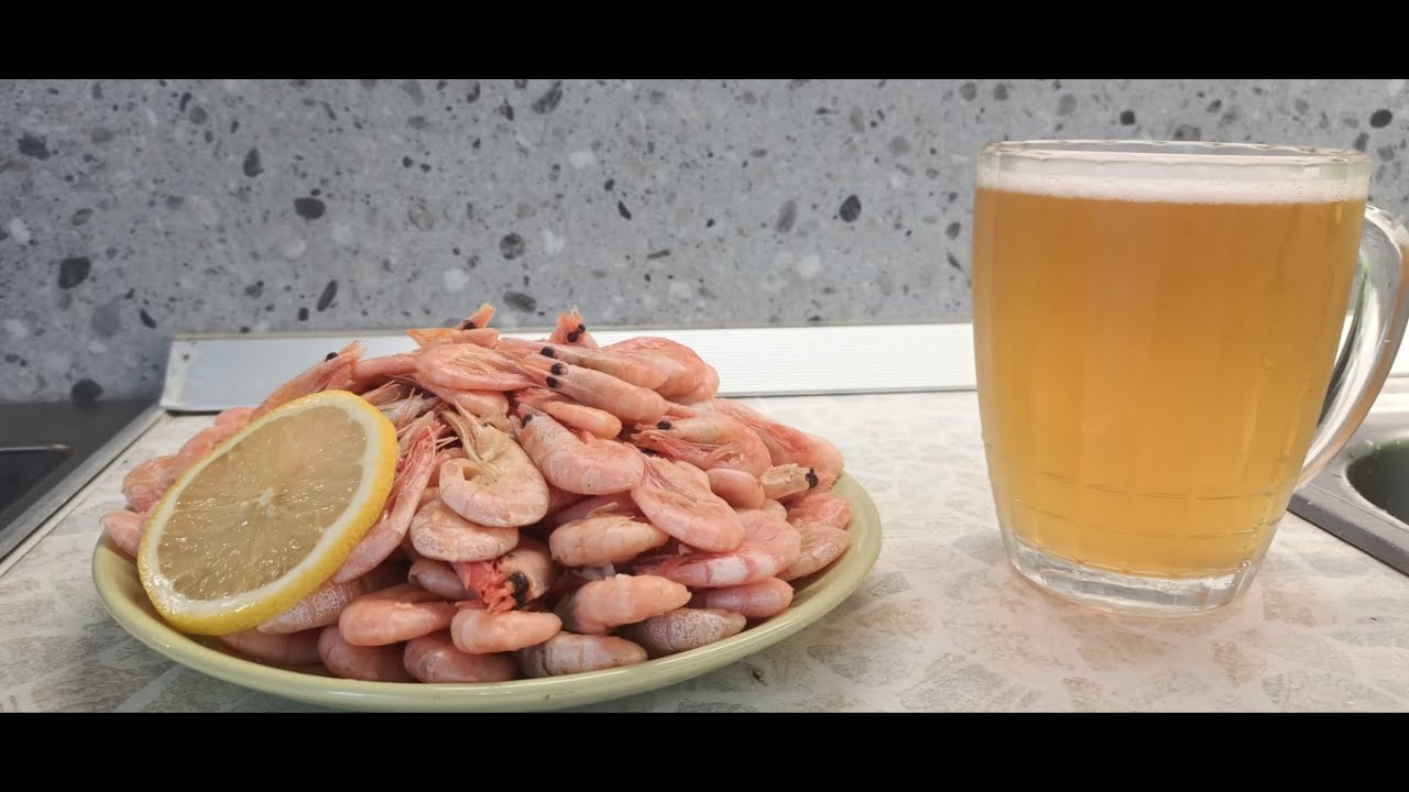 самые вкусные варёные креветки к пиву