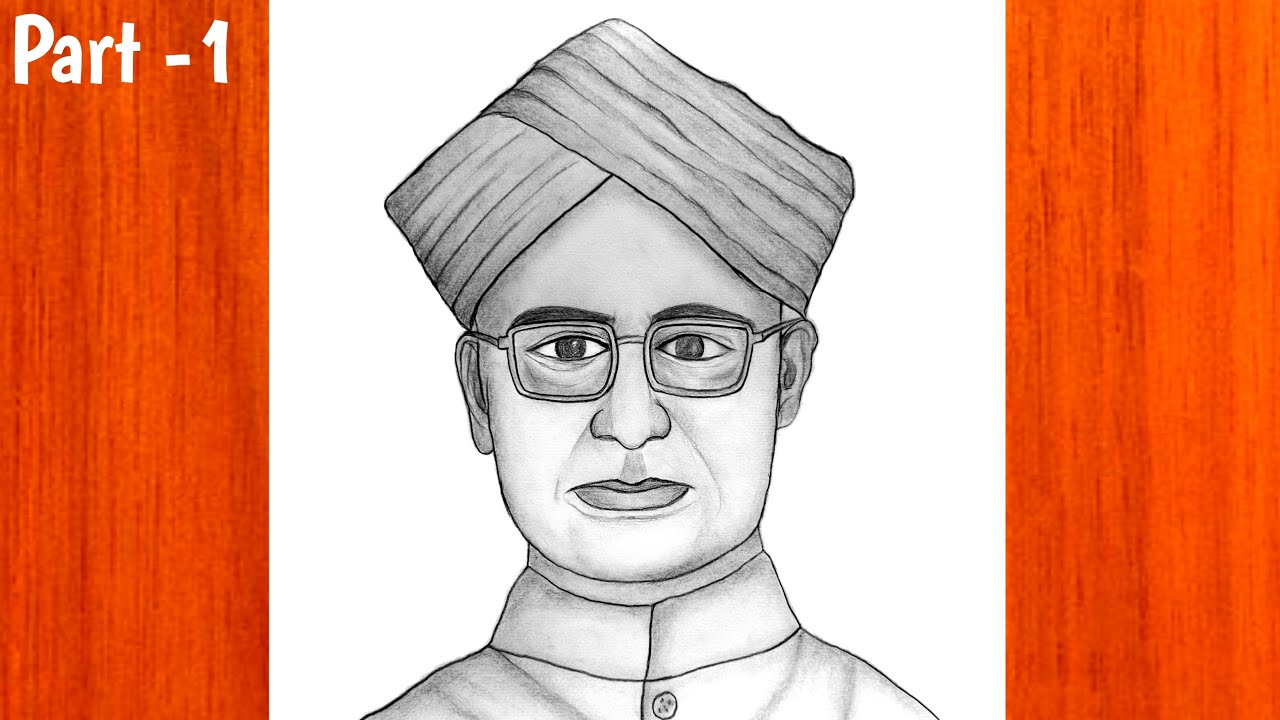 Dr Sarvepalli Radhakrishnan Drawing || How to Draw Dr Sarvepalli Radhakrishnan || Teacher Day 2025