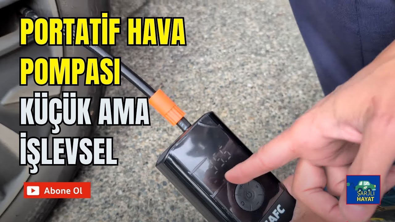 Taşınabilir Hava Pompası: K&uuml;&ccedil;&uuml;k Ama İşe Yarıyor! Nasıl Kullanılır Video'da?