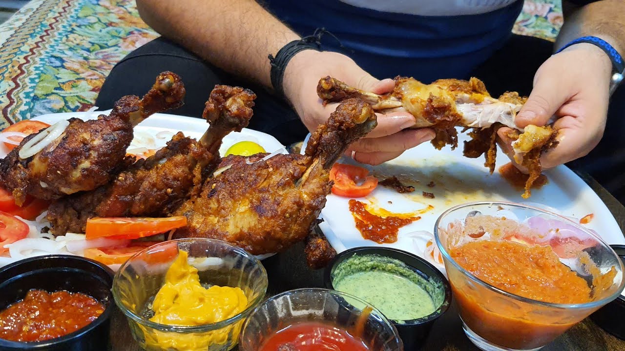 Chatpata Chicken Fry Aur Garlic Spicy Chutney | Fried Chicken Leg Piece |