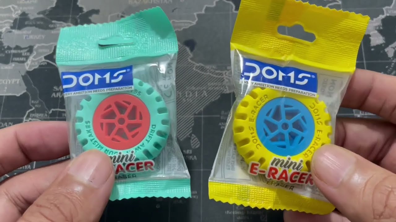 DOMS ERASER | mini E-RACER | TYRE SHAPED ERASER | ₹5/- ONLY