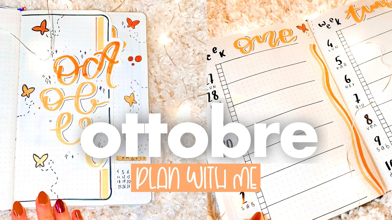 PLAN WITH ME 🥐🤎| october 2021 bullet journal set up