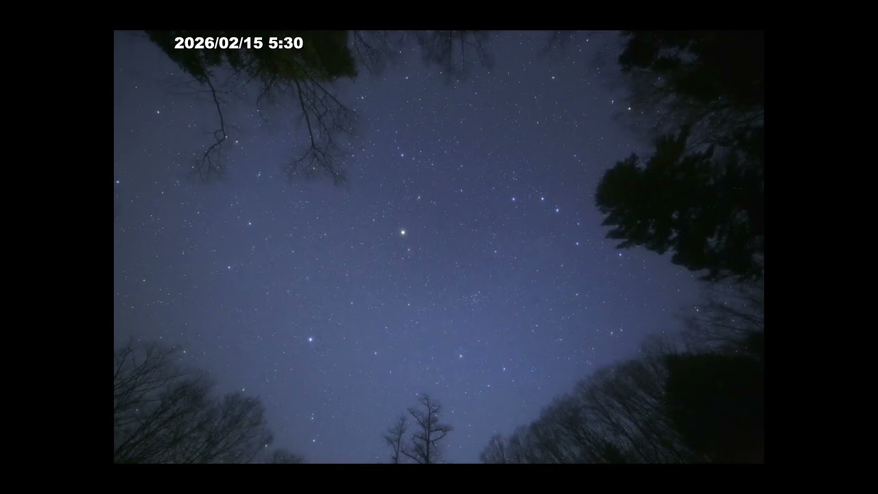 【4K】星空タイムラプス動画 2026/2/14
