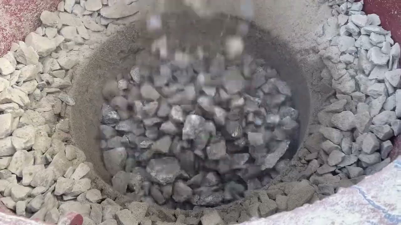 Cone Crusher Crushing Rocks in Quarry Site