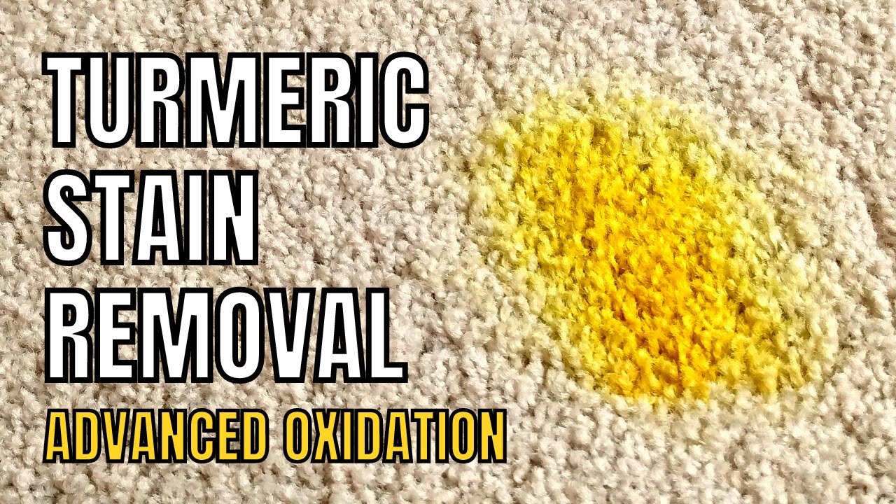 Как удалить пятна куркумы с ковра