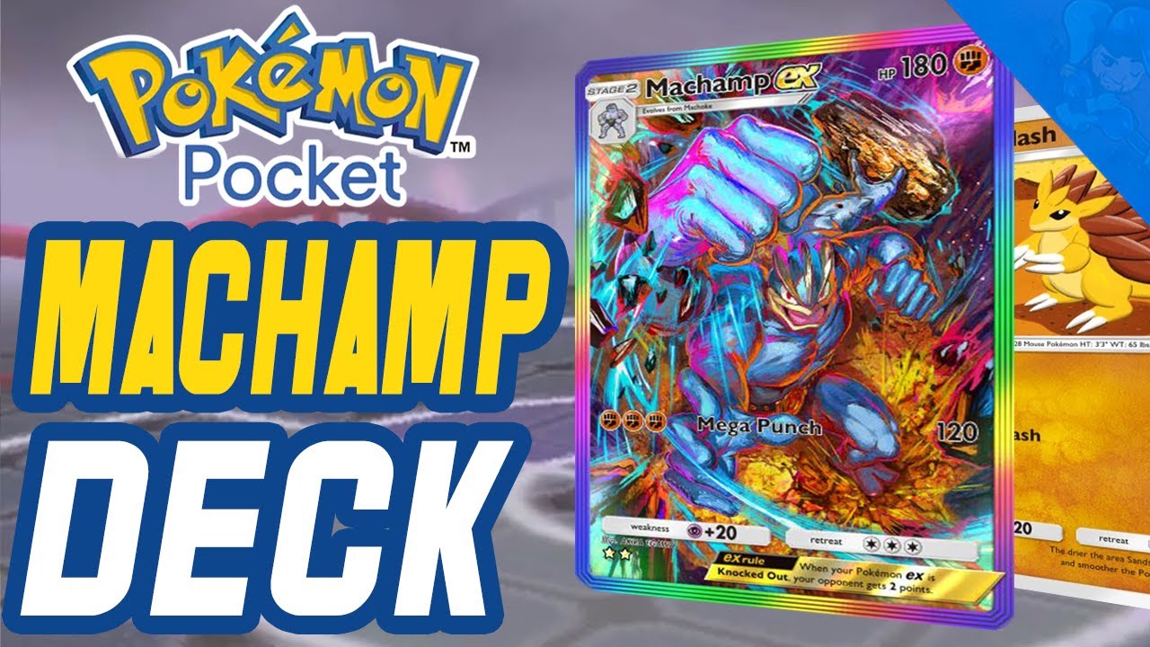Machamp EX Sandslash Deck for Pokemon Pocket