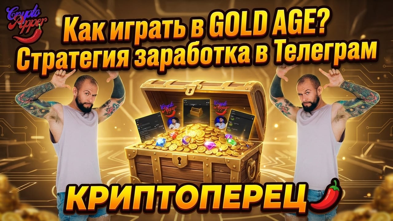 Как играть в GOLD AGE? Стратегия заработка в Телеграм КРИПТОПЕРЕЦ 🌶️
