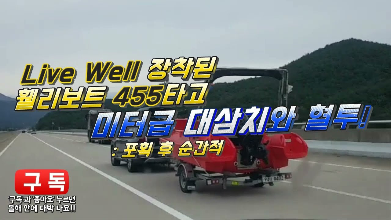 [휄리보트 태양마린] 휄리455/R 라이브웰 출시 ! ~  HDPE재질로 제조된 Whalyboats Livewell 적용, 대삼치 낚시영상