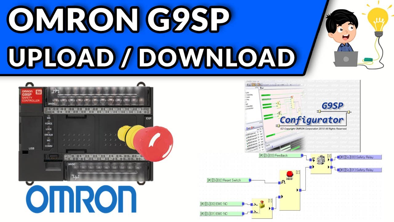 ⚠️⛔OMRON G9SP SAFETY CONTROLLER - UPLOAD & DOWNLOAD
