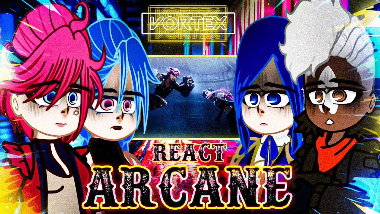 Arcane react to the Future | Arcane (League of Legends) | All Parts | Gacha react (🇺🇸/🇧🇷)