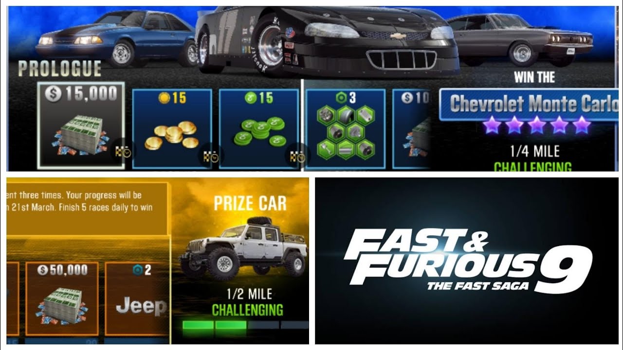 CSR 2 | Fast and Furious 9 | Prologue and Trial Event Info