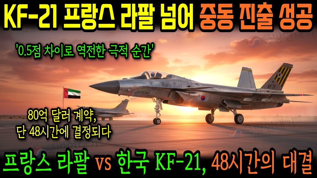 프랑스 라팔 제친 KF 21! UAE가 80억 달러 계약 검토, 중동 하늘 바꿀 한국 전투기