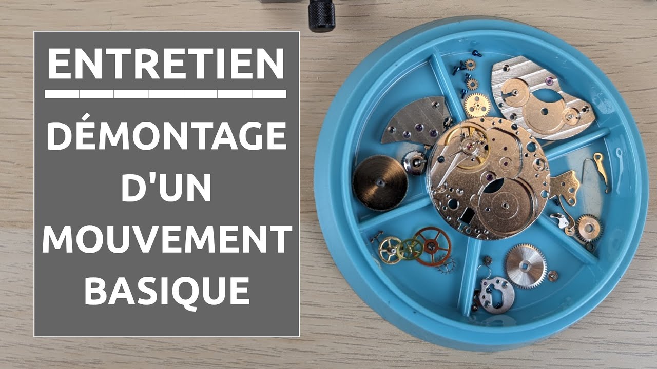 Comment faire ses services de montres soi-même? - 4. Démontage d'un mouvement mécanique simple