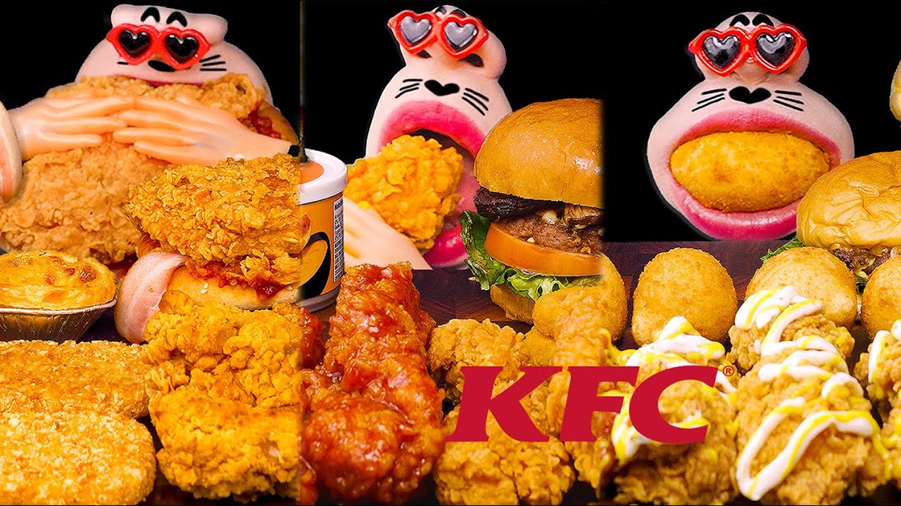 АСМР 2 ЧАСА KFC Мукбанг Марафон!