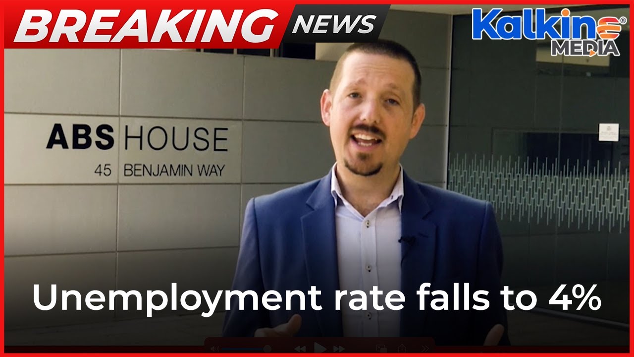 Unemployment rate falls to 4% | Breaking News Australia