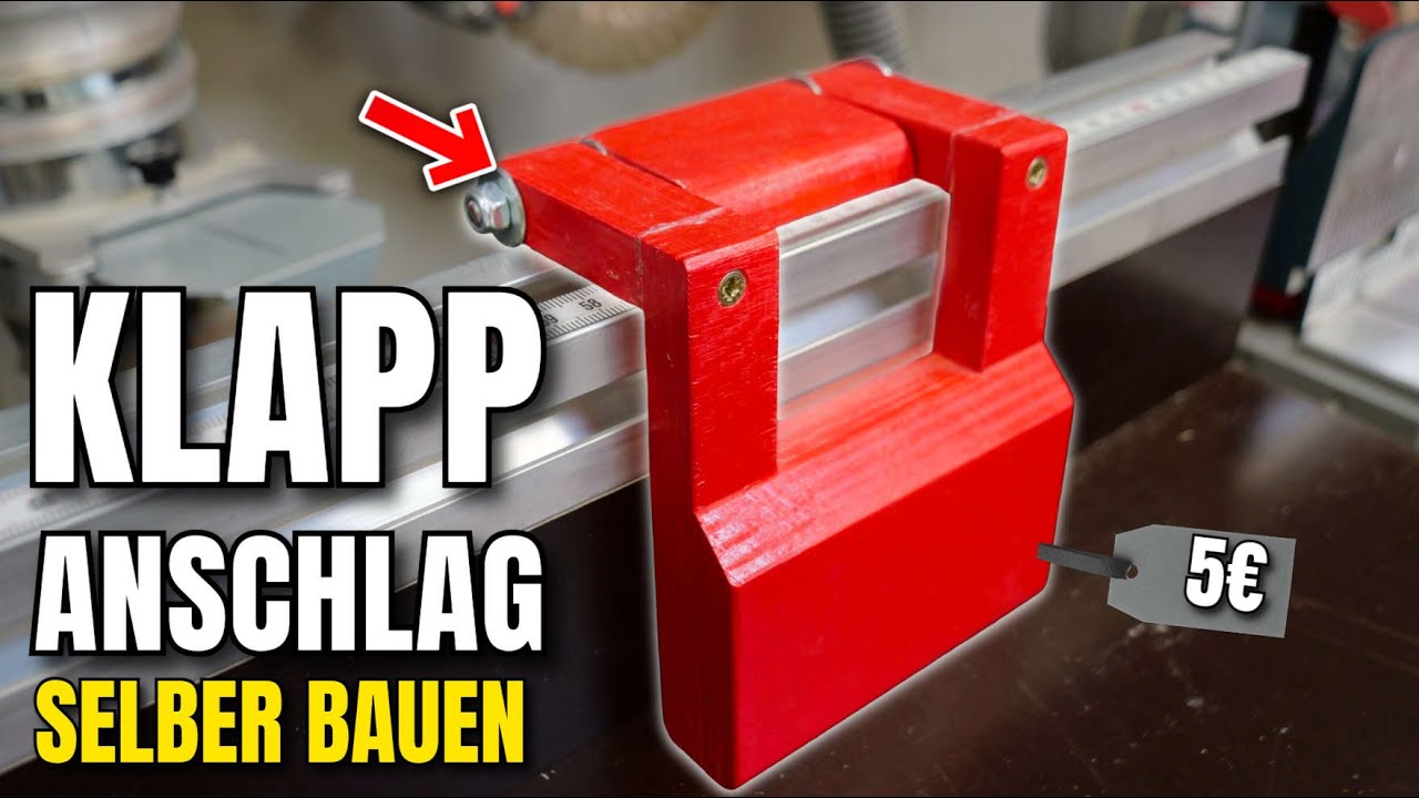 Klapp-Anschlag selber bauen - Kapp- und Gehrungssäge - Schritt für Schritt ( Stop Block System )