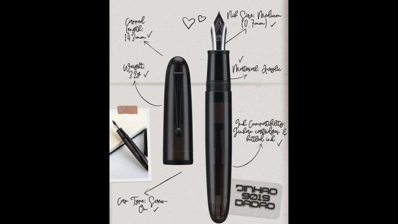 Jinhao 9019 Fountain Pen &ndash; Elegant Design, Smooth Nib, Perfect for Daily Writing #Jinhao9019
