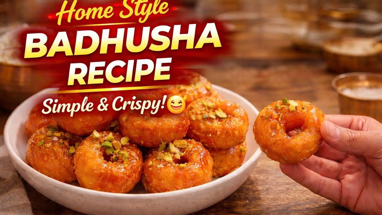  స్వీట్ షాప్ లో చేసే జ్యూసీ బాదుషా👌#badhusha recipe#youtube video#