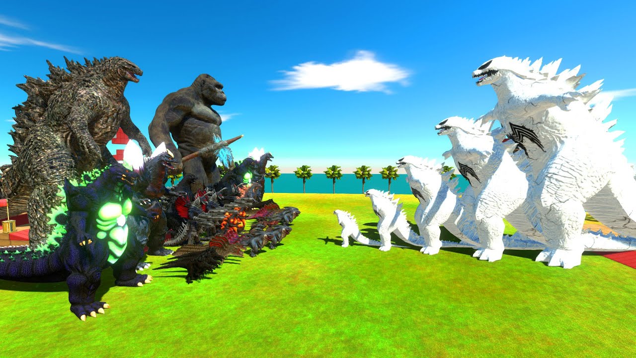 The Evolution Of Anti-Venom GODZILLA Monster BOSS VS Team Dark GODZILLA 2014 x KONG - ARBS