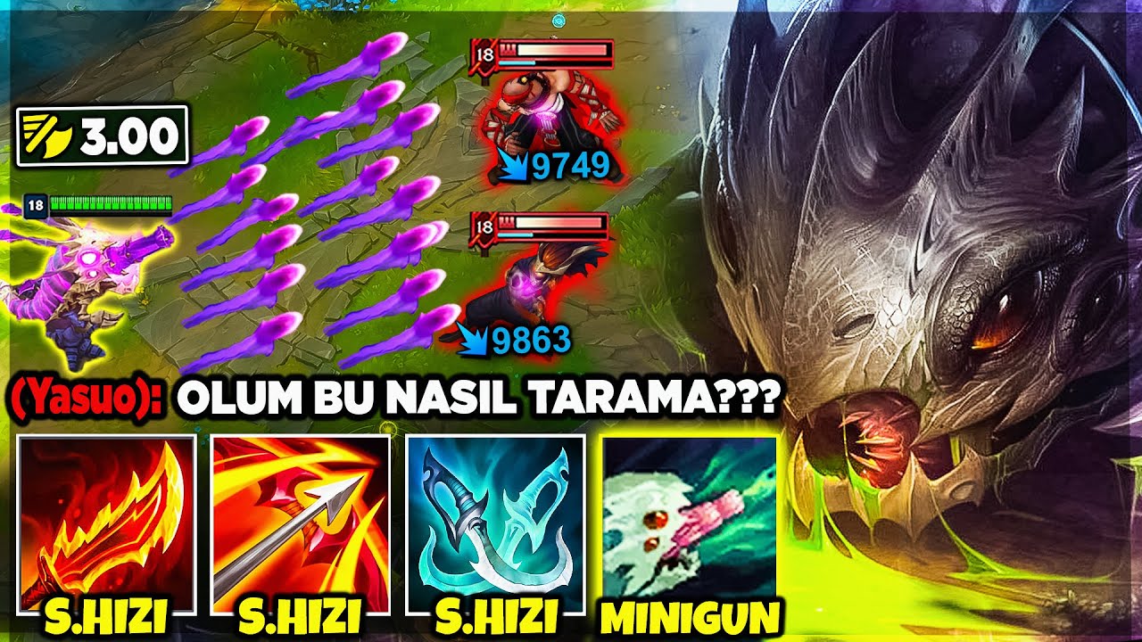 %999 SALDIRI HIZI KOG&rsquo;MAW !! MİNİGUN GİBİ TARIYOR 🔥