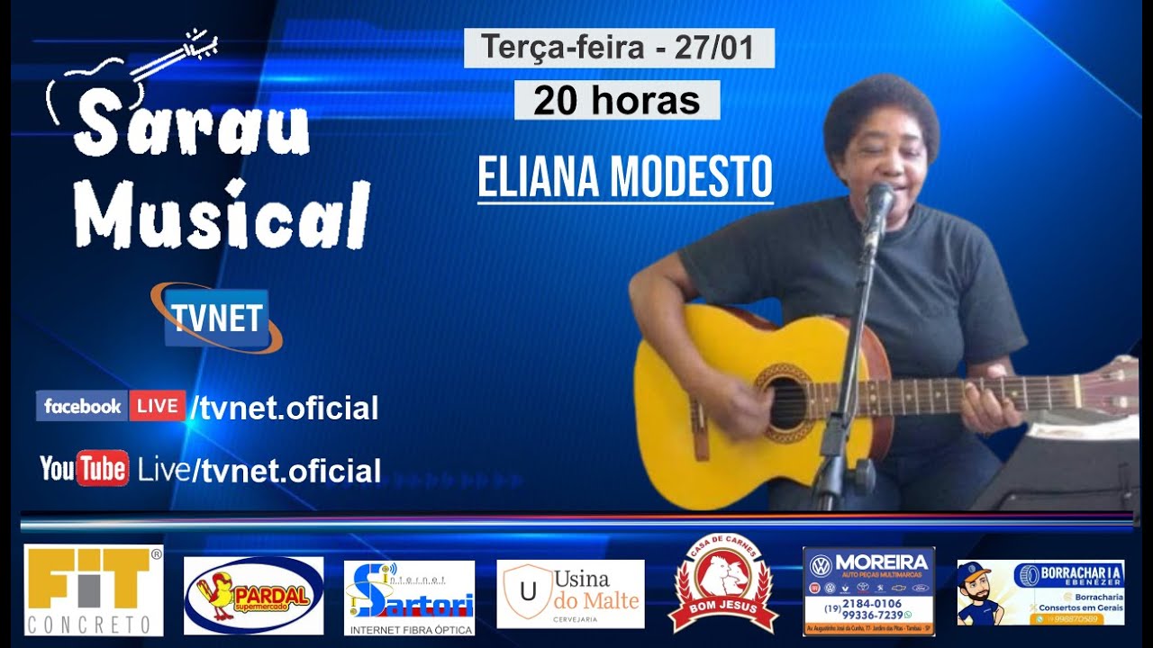 "Eliana Modesto" - Programa Sarau Musical - TVNET