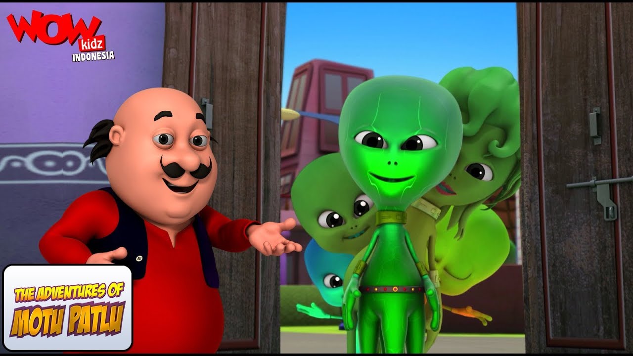 Kartun Lucu | Motu Patlu Dalam Bahasa | Alien Pada Panggilan | WowKidz Indonesia
