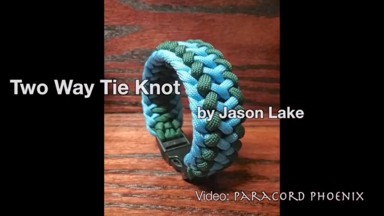 The Two Way Tie Bracelet (Mad Max - 4 strand core) design by Jason Lake.Tutorial: Paracord Phoenix