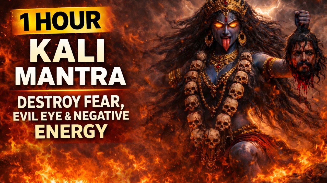 1 Hour Kali Mantra 🔱 Destroy Fear, Evil Eye & Negative Energy | Mahakali Protection Chant