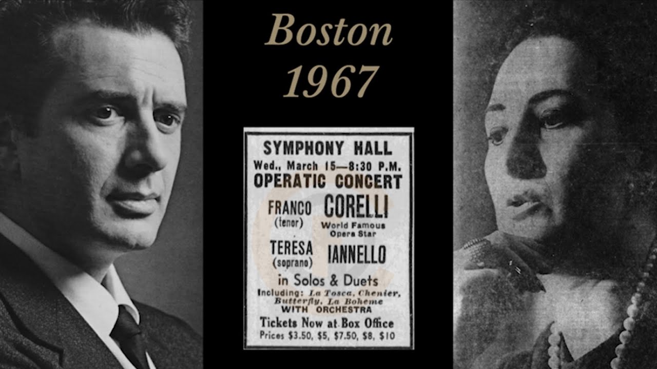 Franco Corelli & Teresa Iannello "O soave fanciulla" (La Bohème Act 1 duet) 1967 Boston