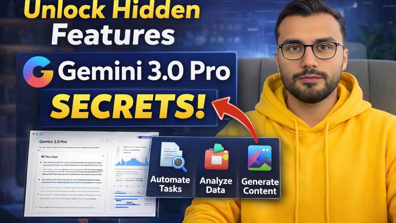 Unlock Hidden Features in Gemini 3.0 Pro: Automate Tasks, Generate Content & Analyze Data Like a Pro