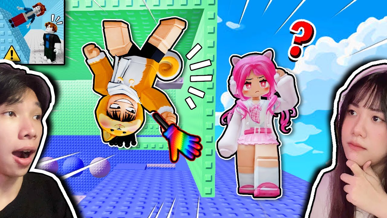 Đi Lên Tường Leo Tháp Trọng Lực 2 Troll Người Yêu 🤣 Ngáo Và Kemy Gravity Tower 2 Roblox 😱