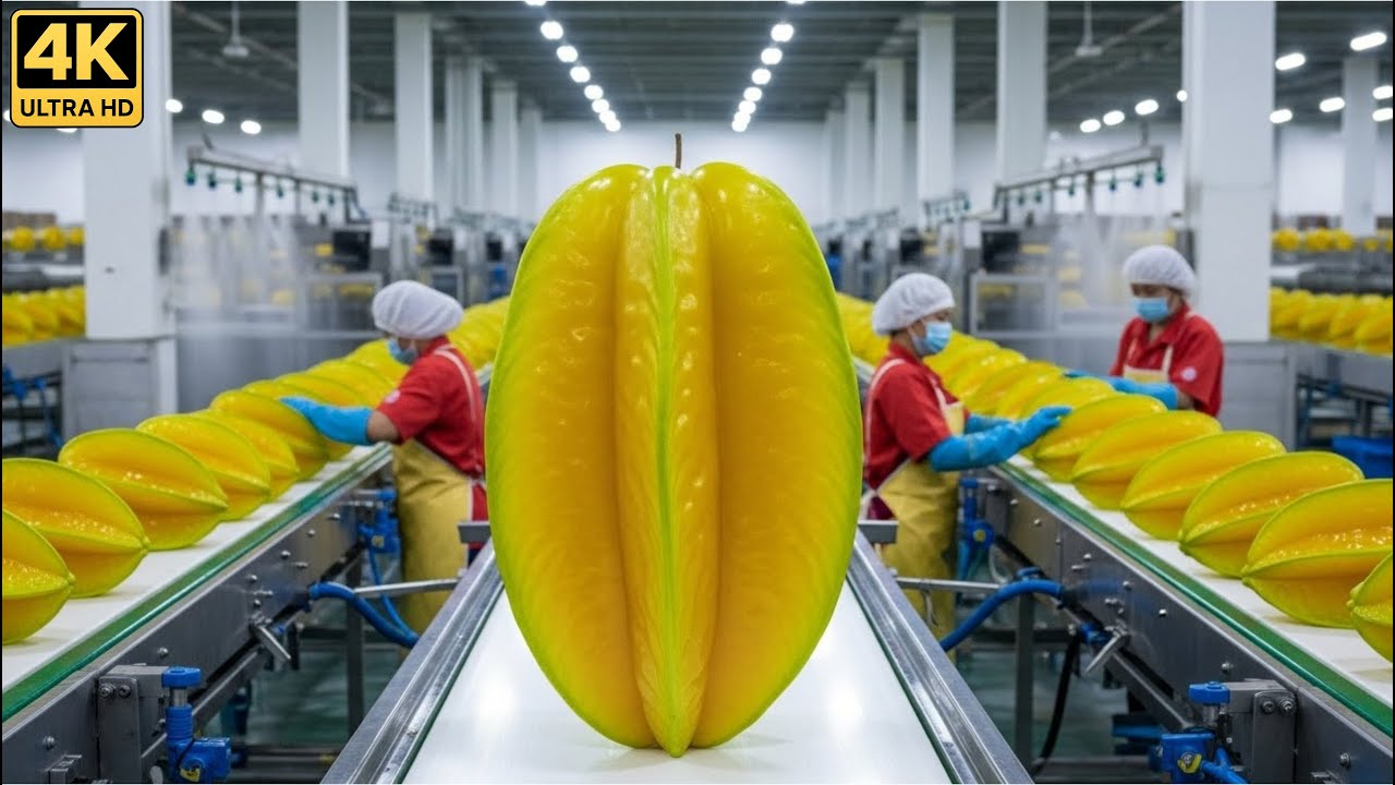 Inside the Starfruit Factory &ndash; How Exotic Carambola Becomes Candied Export Products (Full Process)