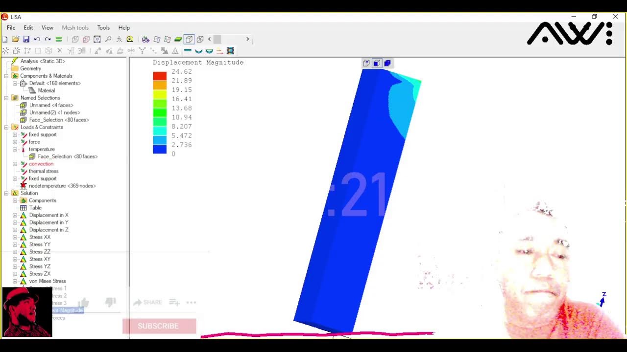 Tutorial LISA FEA Tegangan  Akibat Temperatur Ekstreme|Thermal stress analysis in LISA