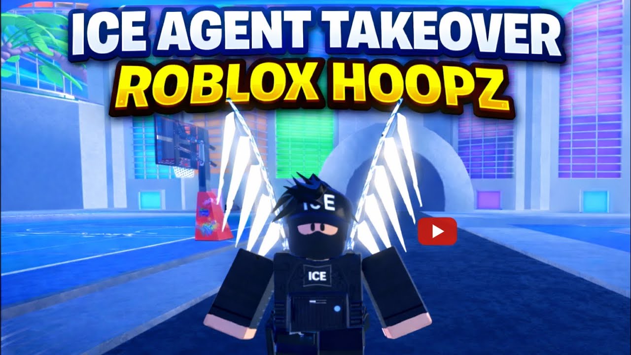 ICE AGENT TAKES OVER ROBLOX HOOPZ