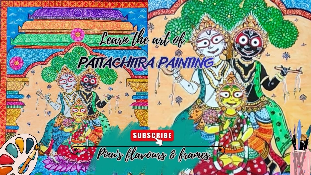 Pattachitra painting full video🎨🖌️|  Traditional odisha folk art | #pattachitra #odishaart #handmade