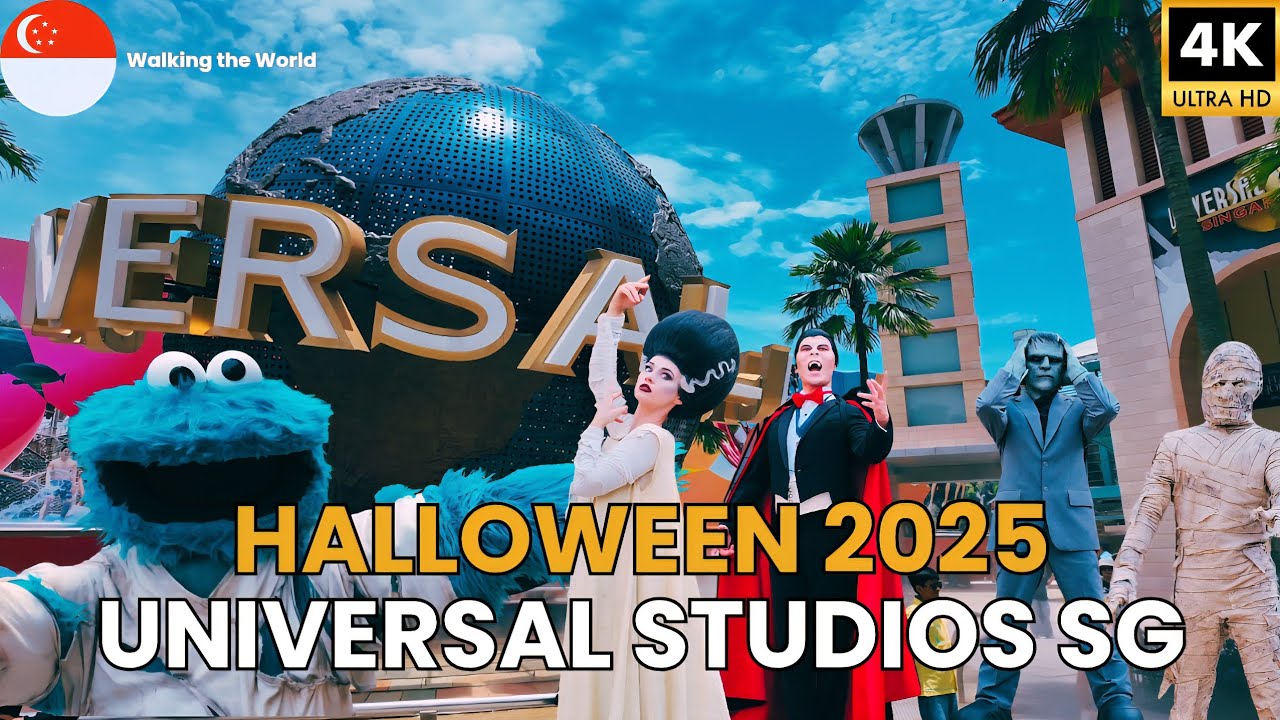 Universal Studios Singapore Halloween 2025 FULL Tour Experience [4K]
