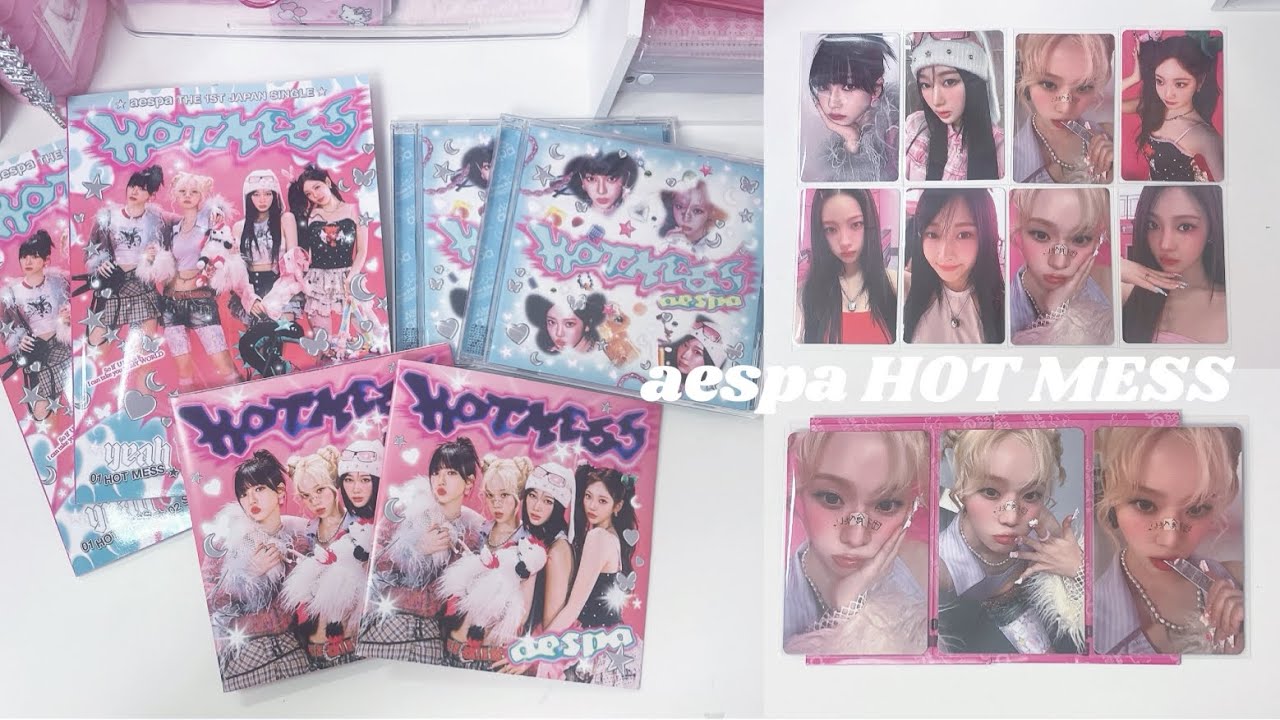 aespa HOTMESS unboxing /開封動画/Japan single/에스파/myvlog/마이부이로그