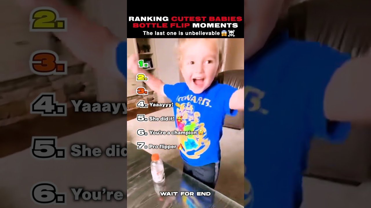 Ranking Cutest Babies Bottle Flip Moments