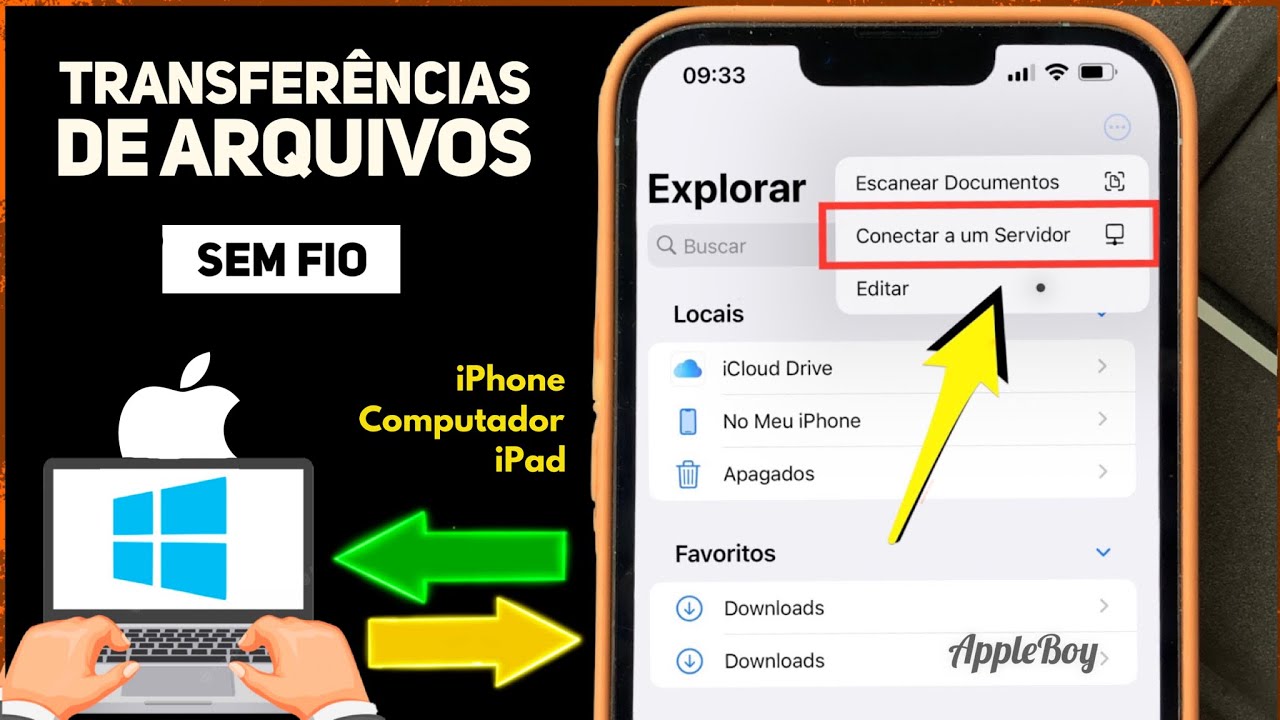 🌟Função Incrivel do iPhone e iPad permite fazer transferências sem fio com o PC de forma rápida!