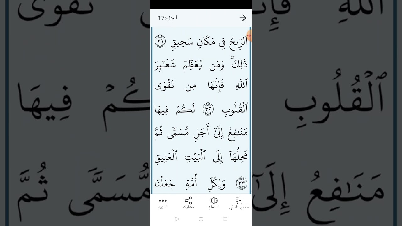 سورة الحج بالتجويد المبسط والتلاوة الصحيحة الصفحة (٣٣٦)