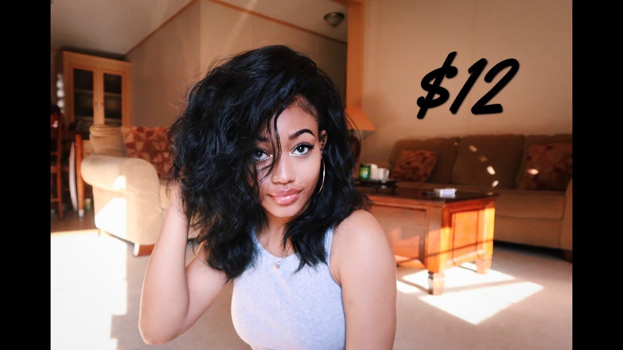 MOST AFFORDABLE NATURAL LOOKING WAVY HALF WIG